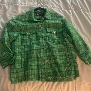 New Zara button up flannel shirt